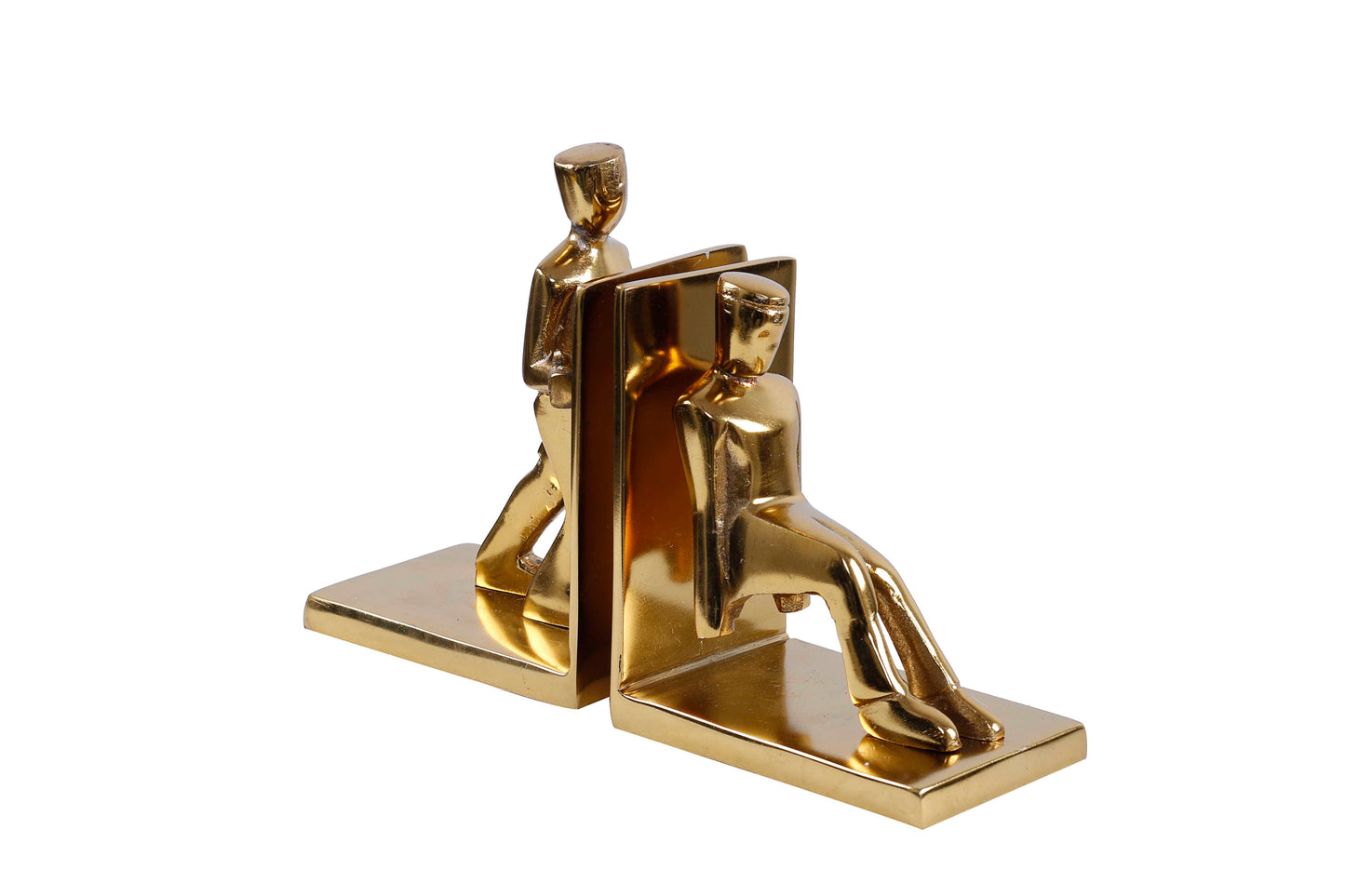 Working Men bookend set of 2 Gold