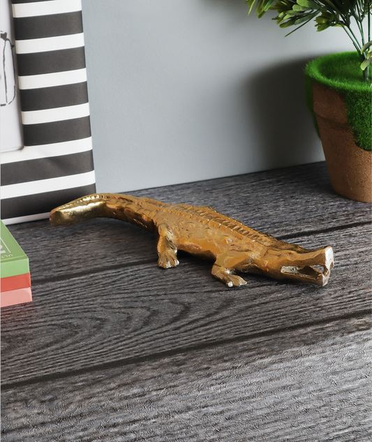 Alligator Decorative Gold Accent