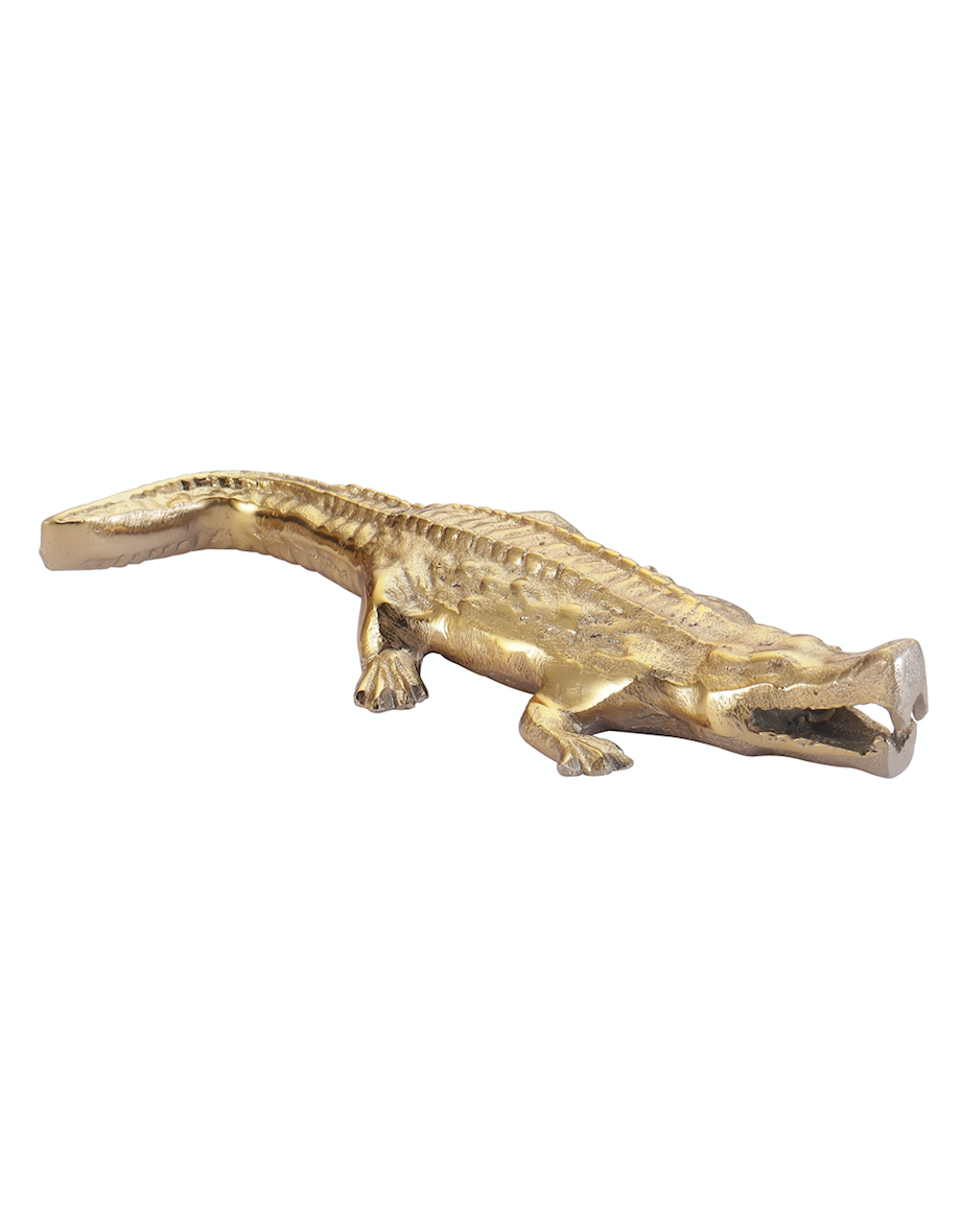 Alligator Decorative Gold Accent
