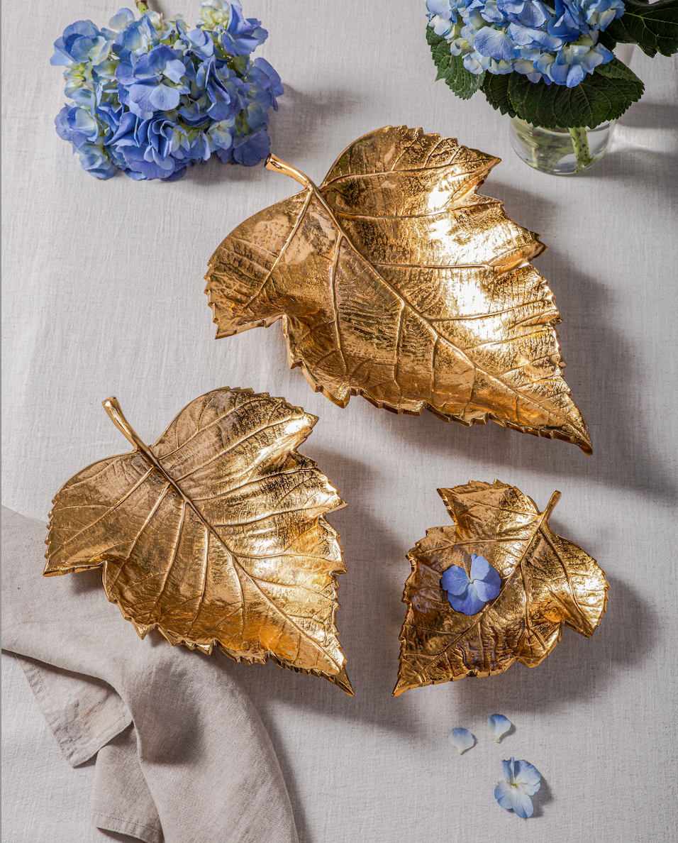 Pine Leaf Platter Set of 3
