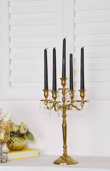 Roosevelt 5 Lite Jewelled Candleholder