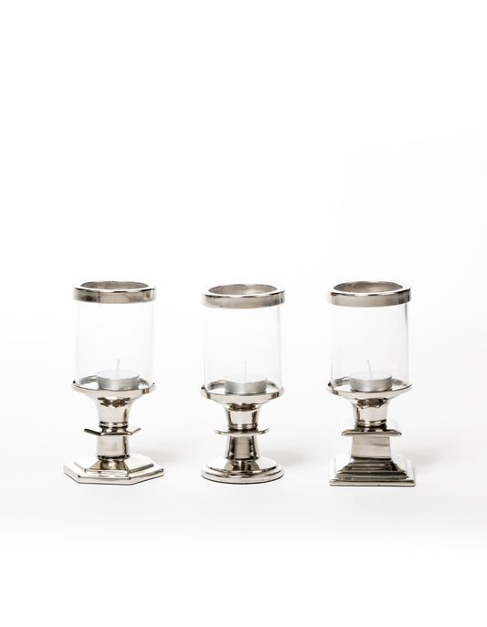 Xeno Mini Hurricane Candlestand Round