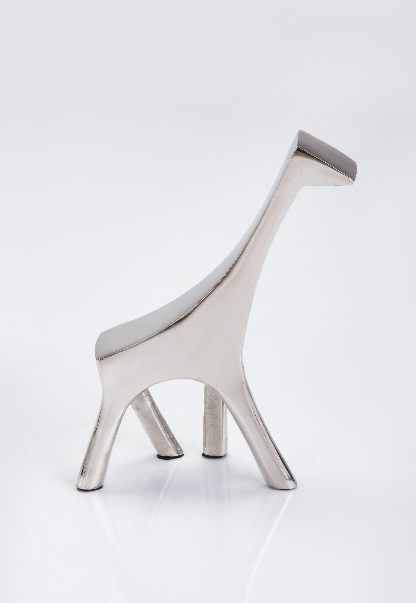 Geometric Giraffe Sculpture nickel